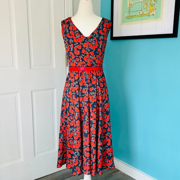 NEW with TAGS Eva Franco Zinta Dress in Red Poppy (size 2) - Picture 6 of 15
